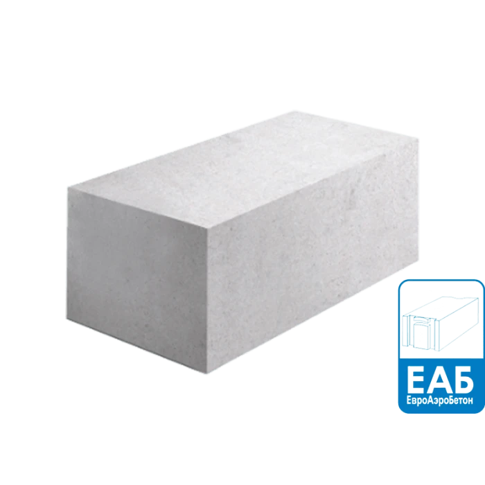 Газобетон ЕАБ D500 375х250х625 мм ровные грани