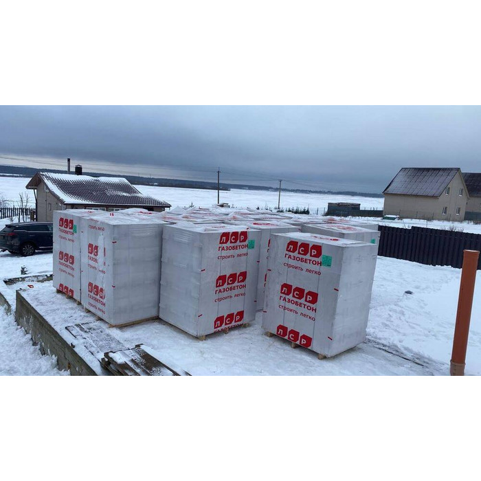 Газобетон ЛСР Кикерино D200 100х250х625 мм фото 4