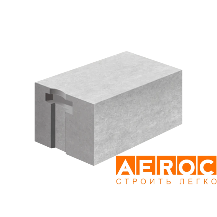 Газобетон Аэрок D400 паз-гребень 375х250х625 мм