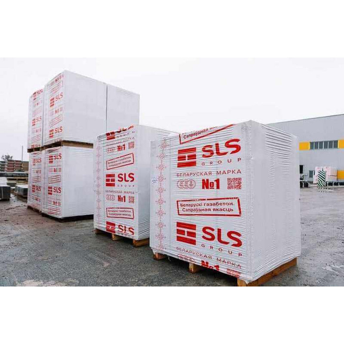 Газобетон Белорусский SLS D400 250х250х625 мм фото 2